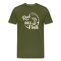 Load image into Gallery viewer, Reel Girls Fish T-Shirt - Olive Green
