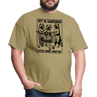 Load image into Gallery viewer, “Get in scavenger, we’re thrifting-raccoons”-Unisex Classic T-Shirt - khaki
