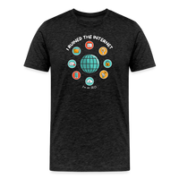 Load image into Gallery viewer, XL SEO Guru: &#39;I Ruined the Internet, I&#39;m an SEO&#39; – Men&#39;s Premium Tee for XL and Up - charcoal grey
