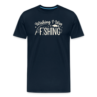 Load image into Gallery viewer, Wishing I Was - Fishing T-Shirt - Deep Navy
