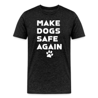Load image into Gallery viewer, Make Dogs Safe Again&quot; Premium Tee – Stand Up for Our Furry Friends! - charcoal grey
