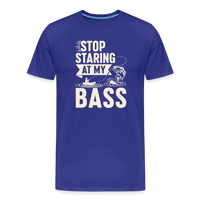 Load image into Gallery viewer, Stop Staring at My Bass T-Shirt - Royal Blue
