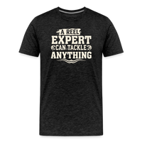 Load image into Gallery viewer, ZA REEL Expert 'canstackle Anything T-Shirt - Charcoal Grey
