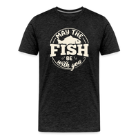 Load image into Gallery viewer, May The Fish Be With You T-Shirt - Charcoal Grey
