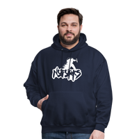Load image into Gallery viewer, Fork Off! – The No Forks Official Men&#39;s Hoodie - navy
