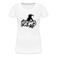 Load image into Gallery viewer, Loud &amp; Clear – No Forks Women’s Premium Tee (Black Logo Edition) - white
