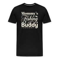 Load image into Gallery viewer, Mommy's Fishing Buddy T-Shirt - Black

