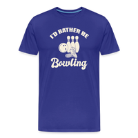 Load image into Gallery viewer, I'd Rather Be Bowling T-Shirt - Royal Blue
