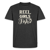 Load image into Gallery viewer, REEL Girls Fish T-Shirt - Heather Anthracite
