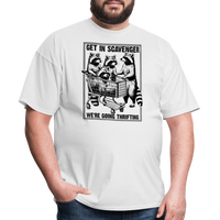 Load image into Gallery viewer, “Get in scavenger, we’re thrifting-raccoons”-Unisex Classic T-Shirt - white
