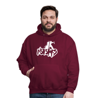 Load image into Gallery viewer, Fork Off! – The No Forks Official Men&#39;s Hoodie - burgundy
