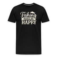 Load image into Gallery viewer, Fiching Makes ME- Happy T-Shirt - Black
