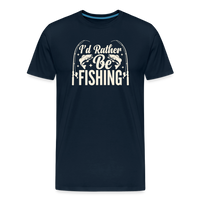 Load image into Gallery viewer, I'd Rather Fishing T-Shirt - Deep Navy
