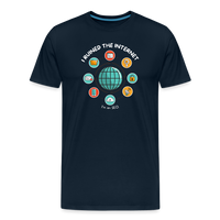 Load image into Gallery viewer, XL SEO Guru: &#39;I Ruined the Internet, I&#39;m an SEO&#39; – Men&#39;s Premium Tee for XL and Up - deep navy
