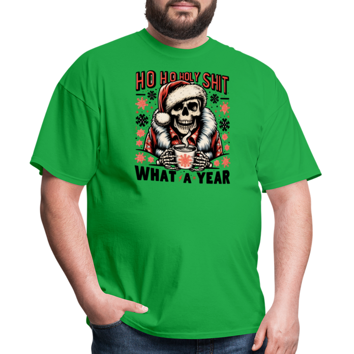 “Ho ho holy shit-What a year”-Unisex Classic T-Shirt - bright green