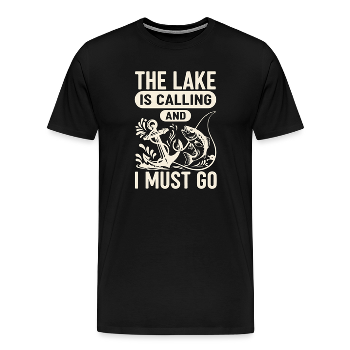 The Lake Is Calling And I Must Go T-Shirt - Black