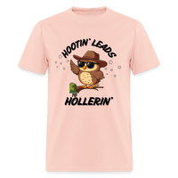 Load image into Gallery viewer, “Hootin’ Leads to Hollerin’”-Unisex Classic T-Shirt - blush pink 
