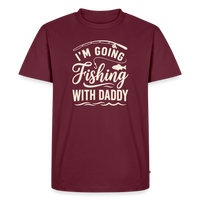 Load image into Gallery viewer, I'M Going Fishing WITH Daddy T-Shirt - Burgundy
