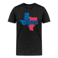 Load image into Gallery viewer, Texan Essence: Captivating State Outline Organic Tee for True Texans - charcoal grey
