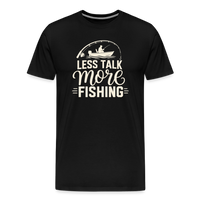 Load image into Gallery viewer, LESS TALK More Fishing T-Shirt - Black
