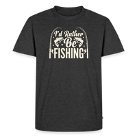 Load image into Gallery viewer, I'd Rather Fishing T-Shirt - Heather Anthracite
