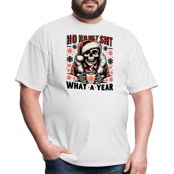 “Ho ho holy shit-What a year”-Unisex Classic T-Shirt - white