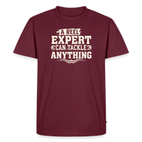 Load image into Gallery viewer, ZA REEL Expert 'canstackle Anything T-Shirt - Burgundy
