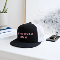 Load image into Gallery viewer, “Get your kids away from me”- Trucker Hat - black/white
