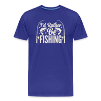 Load image into Gallery viewer, I'd Rather Fishing T-Shirt - Royal Blue
