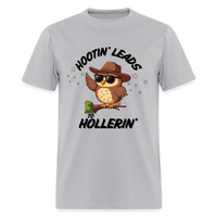Load image into Gallery viewer, “Hootin’ Leads to Hollerin’”-Unisex Classic T-Shirt - gravel 
