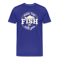 Load image into Gallery viewer, May The Fish Be With You T-Shirt - Royal Blue
