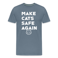 Load image into Gallery viewer, Make Dogs Safe Again&quot; Premium Tee – Stand Up for Our Furry Friends! - steel blue
