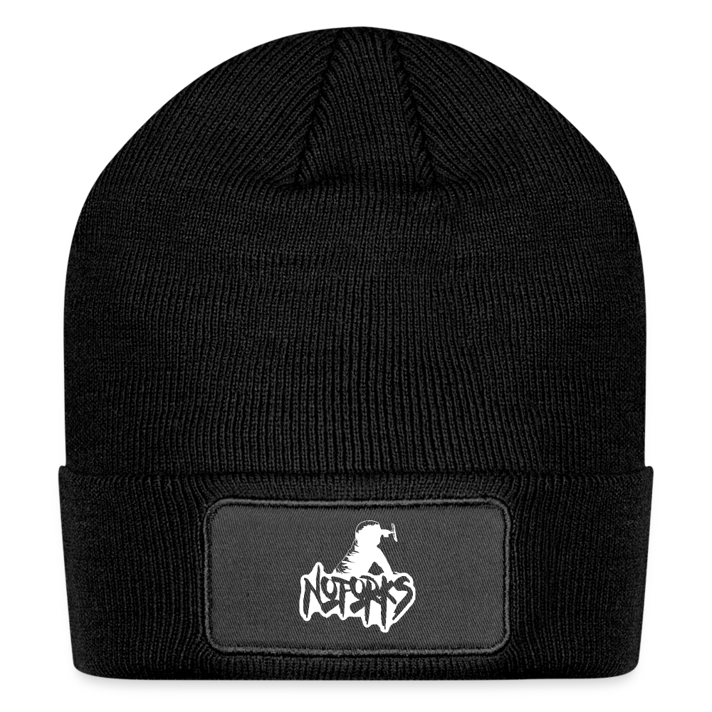 Fork the Cold – No Forks Beanie - black