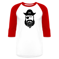 Load image into Gallery viewer, “Pirate-Speech Therapist-Arrrr”-Baseball T-Shirt - white/red
