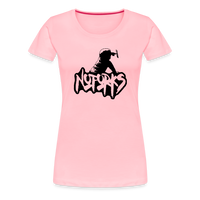 Load image into Gallery viewer, Loud &amp; Clear – No Forks Women’s Premium Tee (Black Logo Edition) - pink
