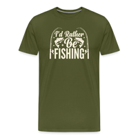 Load image into Gallery viewer, I'd Rather Fishing T-Shirt - Olive Green
