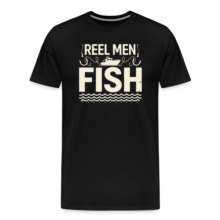 REEL MEN, FISH T-Shirt - Black