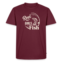 Load image into Gallery viewer, Reel Girls Fish T-Shirt - Burgundy
