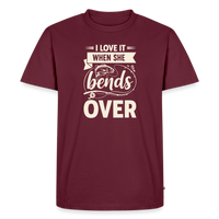 Load image into Gallery viewer, I Love It When She Bends Over T-Shirt - Burgundy
