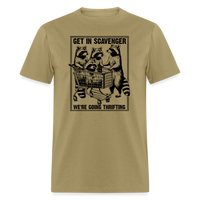 Load image into Gallery viewer, “Get in scavenger, we’re thrifting-raccoons”-Unisex Classic T-Shirt - khaki
