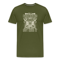 Load image into Gallery viewer, I'm a Bartender I Serve Ass Not Kiss It T-Shirt - Olive Green
