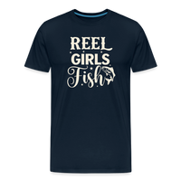 Load image into Gallery viewer, REEL Girls Fish T-Shirt - Deep Navy
