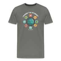 Load image into Gallery viewer, XL SEO Guru: &#39;I Ruined the Internet, I&#39;m an SEO&#39; – Men&#39;s Premium Tee for XL and Up - asphalt gray
