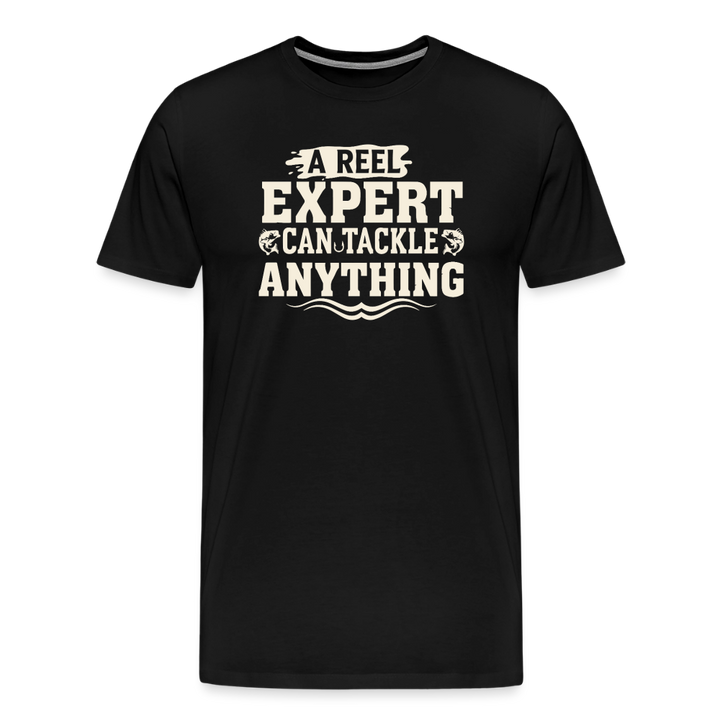 A Reel Expert Can Tackle Anything T-Shirt - Black