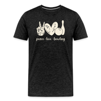 Load image into Gallery viewer, Peace Love Bowling T-Shirt - Charcoal Grey
