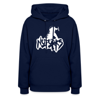 Load image into Gallery viewer, Stick a Hoodie in It – No Forks Women&#39;s Edition - navy
