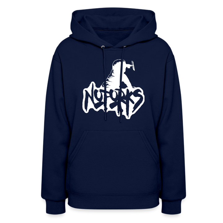 Stick a Hoodie in It – No Forks Women's Edition - navy