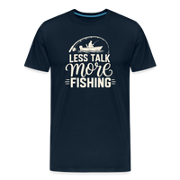 Load image into Gallery viewer, LESS TALK More Fishing T-Shirt - Deep Navy
