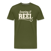 Load image into Gallery viewer, Keeping It REEL T-Shirt - Olive Green
