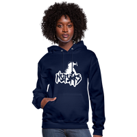 Load image into Gallery viewer, Stick a Hoodie in It – No Forks Women&#39;s Edition - navy
